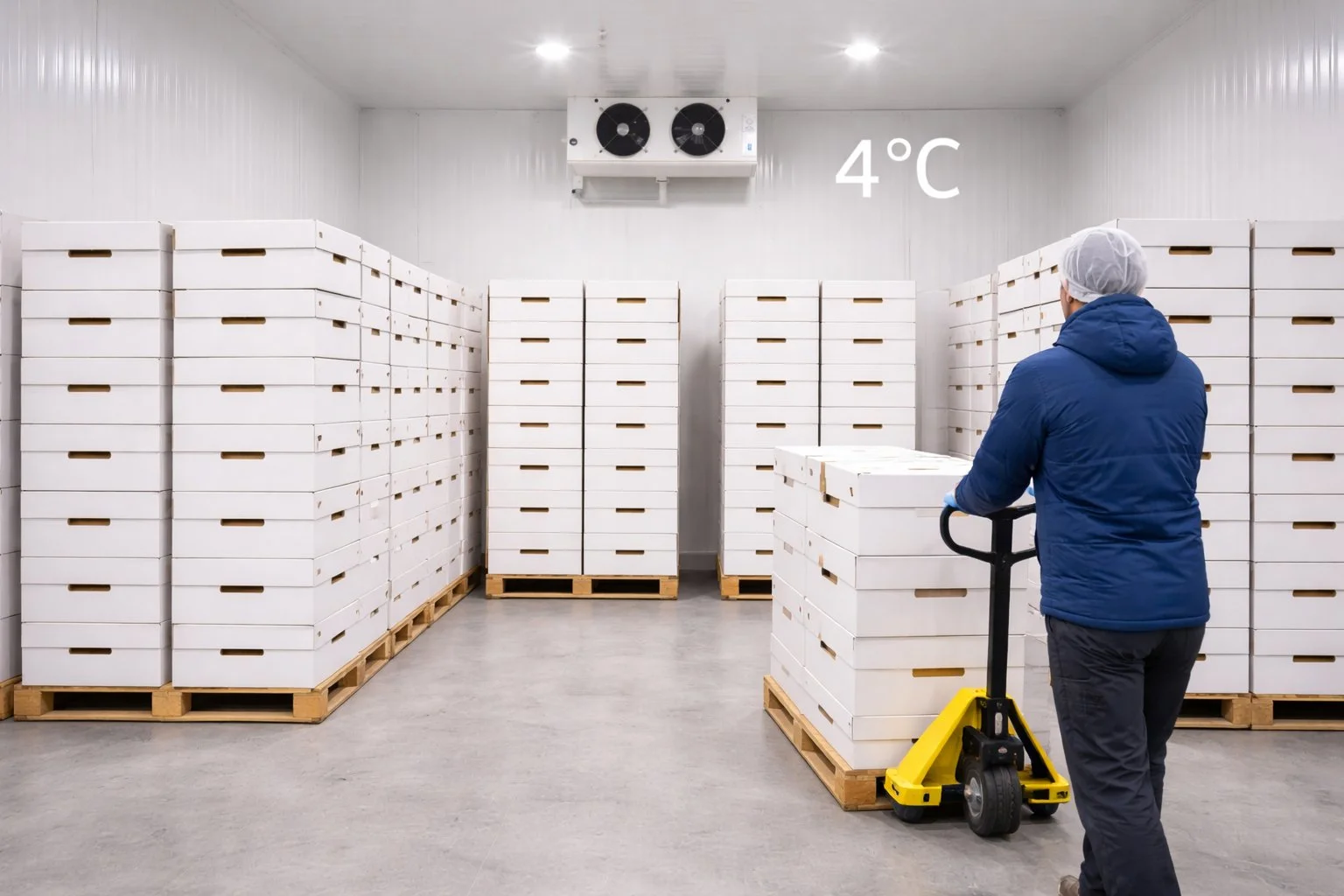 Cold storage for baby corn export